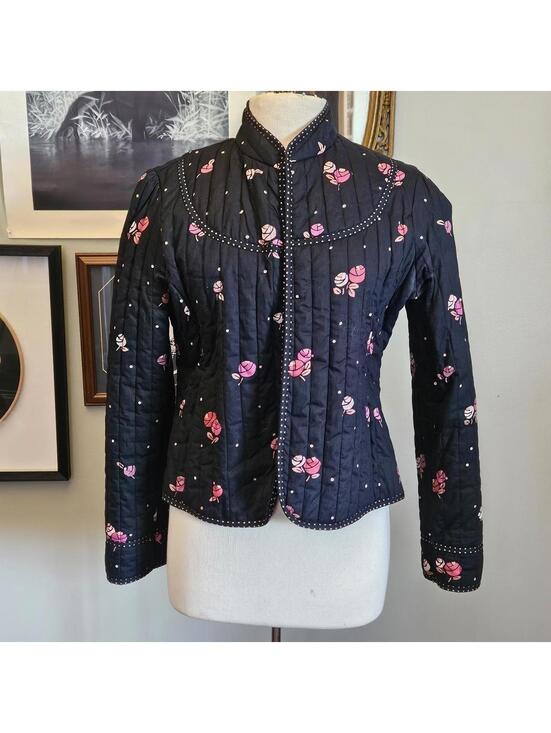 American Vintage Jackets & Blazers - Vintage 100% Cotton Quilted Navy Jacket
